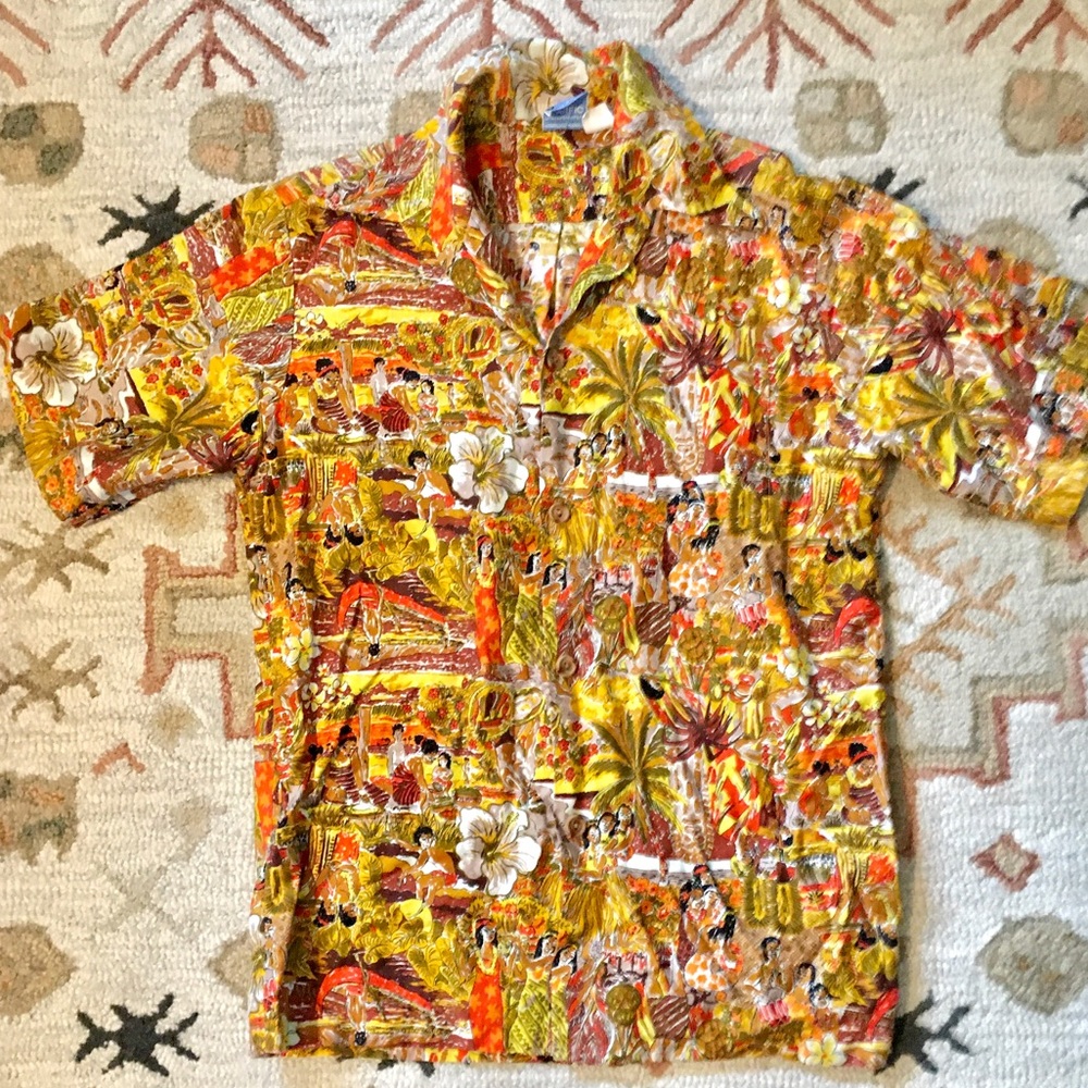 VTG Hawaiian Surf Pacific Sportswear size medium